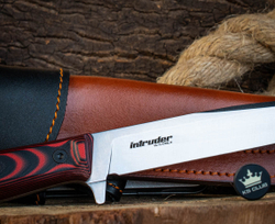 Тактический нож Intruder VG-10 (Cryo) G10 StoneWash Черно-Красный