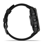 Умные часы Garmin Epix Pro Gen 2 Sapphire Carbon Gray 47 мм Black Leather Band