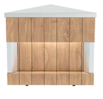 Прилавок нейтральный REFETTORIO RU10A90 угловой внешний 90 градусов