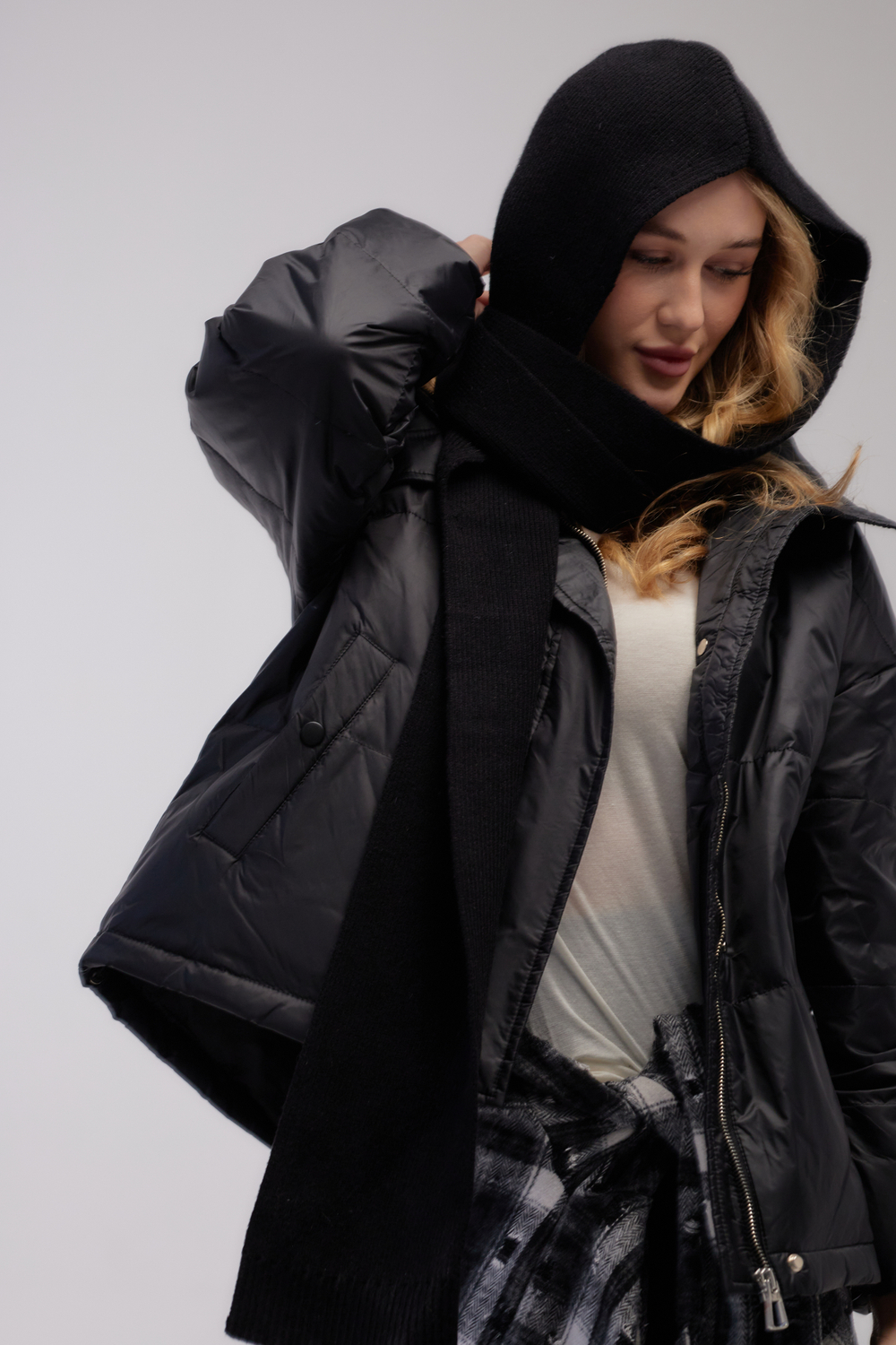 Куртка пух + шарф