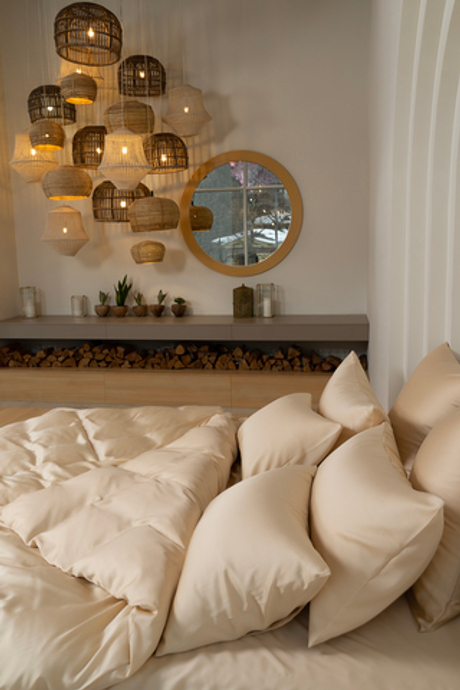 Постельное белье 1.5 спальное German Grass Vanilla Brilliant бежевое Бежевый