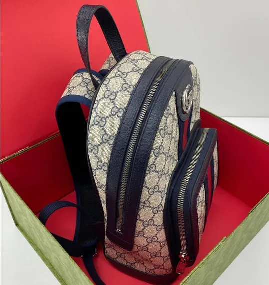 Рюкзак Gucci Ophidia темно-синий/бежевый