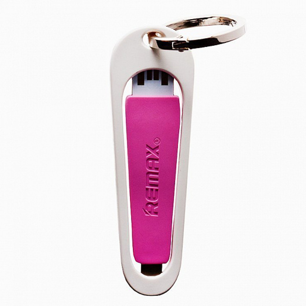 Кабель USB/Lightning Rings-remax pink