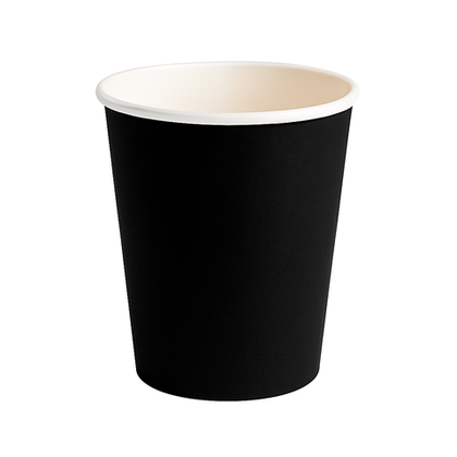 ПП Стакан 185 мл Черный бумажный (100/2000), шт