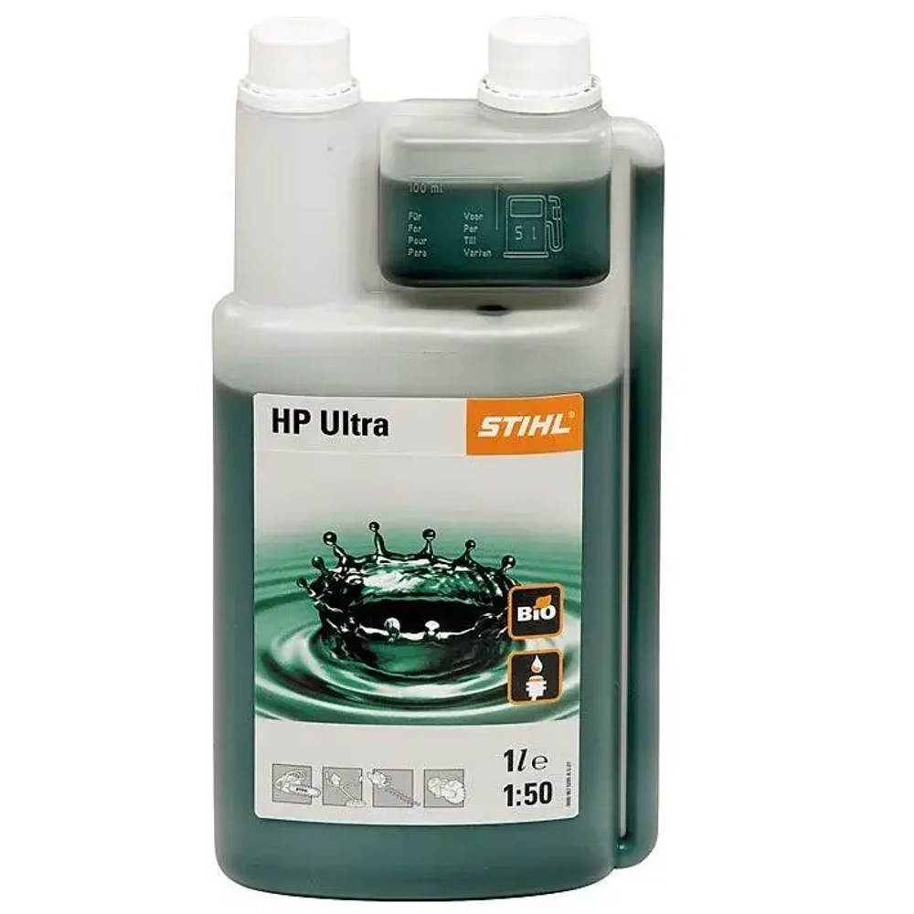 Масло 2-х тактное STIHL HP Ultra 1 литр, синтетическое, с дозатором, 1л (07813198061)