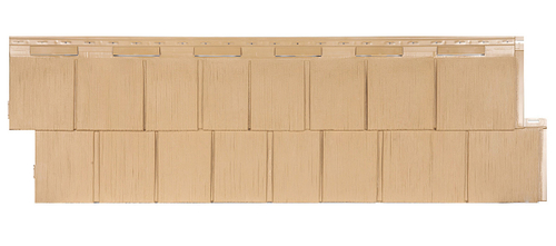 Цокольный сайдинг Щепа Пихта Эко-1 Крем