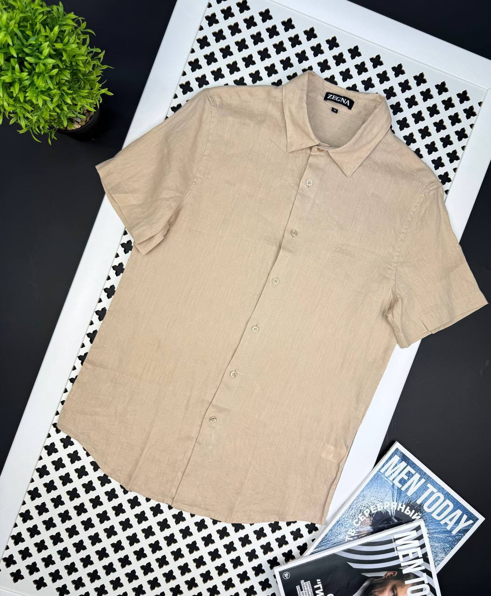 Льняная рубашка Zegna