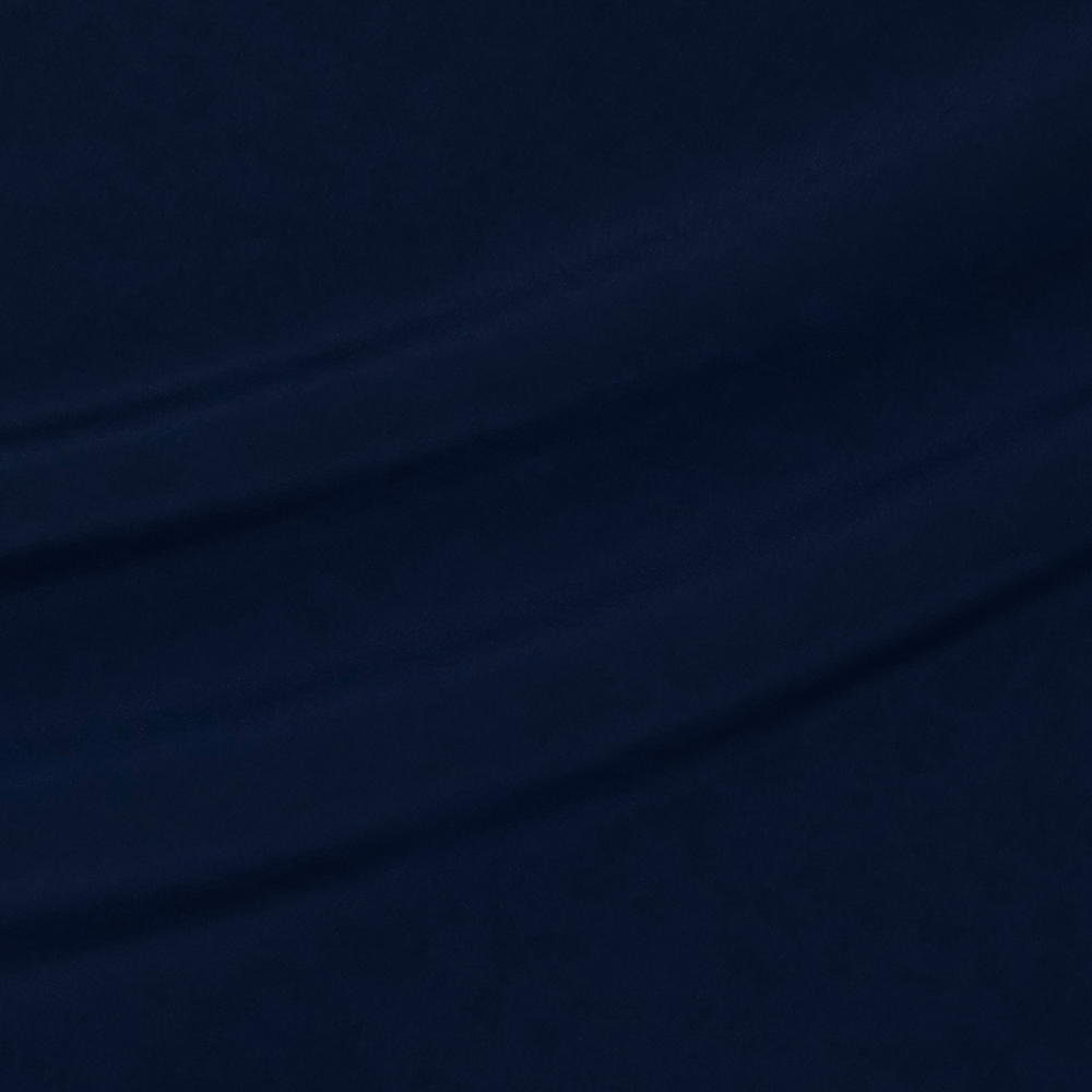 Шёлковый крепдешин (63 г/м2) тёмно-синего цвета