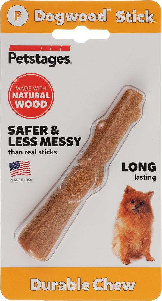 Игрушка для собак Petstages Dogwood палочка деревянная 10 см очень маленькая