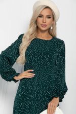 Платье Осенний разговор (темно-зеленое) П11168 LT Collection