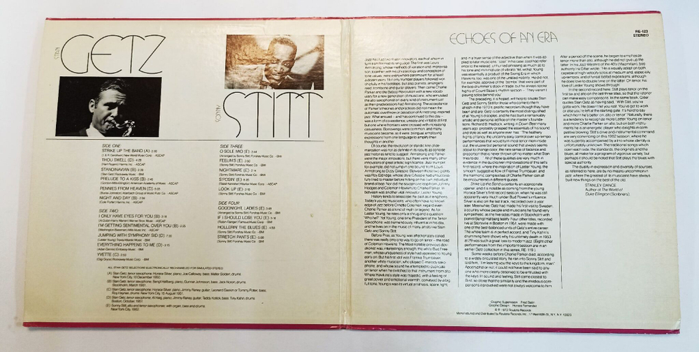 Винтажная виниловая пластинка Stan Getz Sonny Stitt Stan Getz Sonny Stitt 2LP (USA 1973)