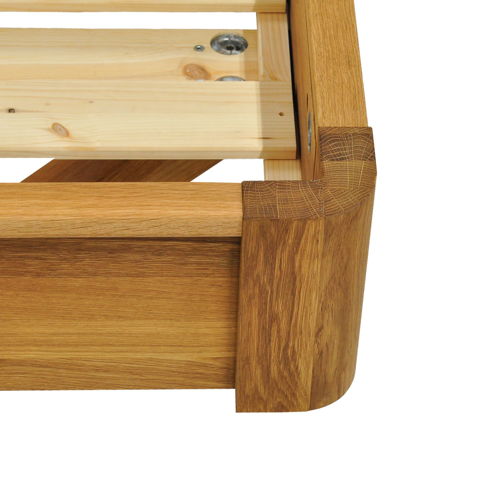 Кровать 180х200, Калантея, деревянная двуспальная, парящая, массив дуба, Dipriz