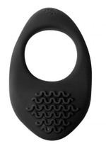 Черное эрекционное виброкольцо Pure Passion Moonshine