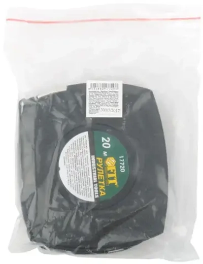 FIT Рулетка строительная 20 м стальная лента для измерения больших длин