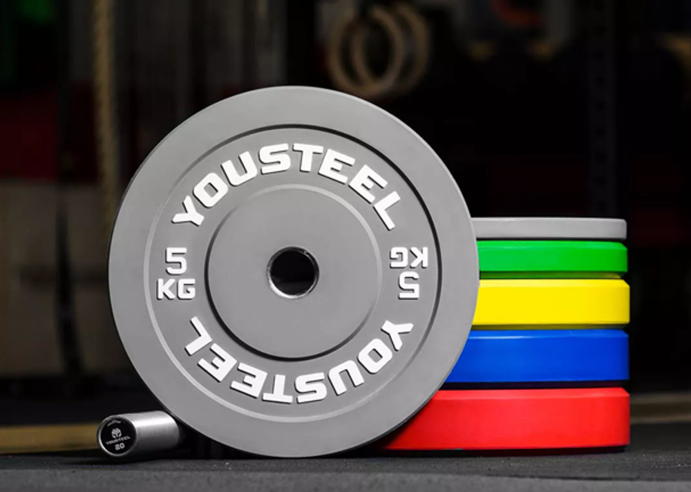 Диск каучуковый 5 кг, серый