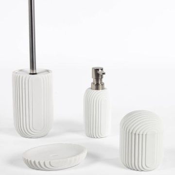 Мыльница из белого искусственного камня Ateneas