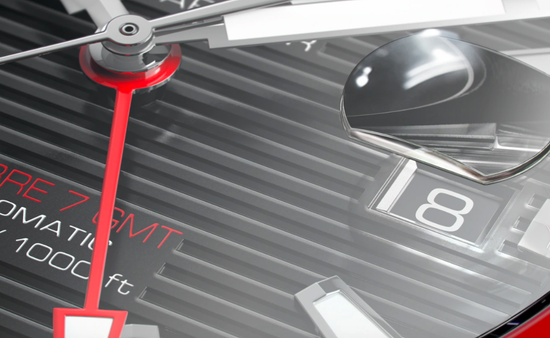 Мужские механические часы Aquaracer GMT Calibre 5 WAY201A.BA0927 TAG Heuer детали 2