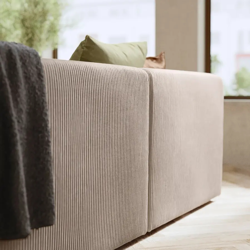 4-местный диван - IKEA JÄTTEBO/JATTEBO/ЯТТЕБО ИКЕА, 71х95х285 см, бежевый