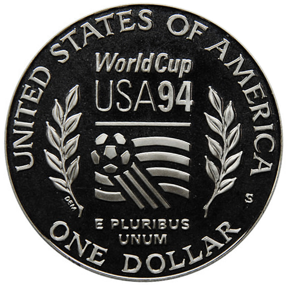 1 доллар США Чемпионат мира по футболу S 1994 год PROOF