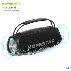 Беспроводная колонка Hopestar H53, световые эффекты, влагозащищенный корпус, поддержка microSD, 35 Вт, black