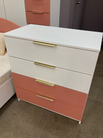 Комод КМД 800.1 Лавис Белый софт/персик софт