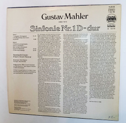 Винтажная виниловая пластинка LP Gustav Mahler Малер, Staatskapelle Dresden, Hiroshi Wakasugi Sinfonie Nr.1 D dur (ГДР 1988)