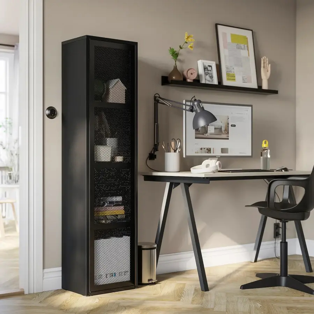 Шкаф с дверцами - IKEA IVAR/ИВАР ИКЕА, 160х30х40 см, черный