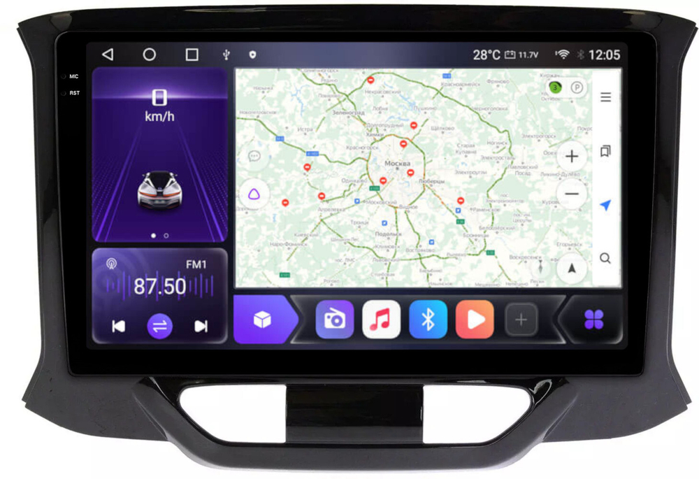 Магнитола для Lada Xray 2016+ - Carmedia OL-9064 QLed+2K, Android 12, TS10,  CarPlay, 4G SIM-слот