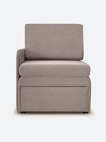 Кресло-кровать "Миник" с правым подлокотником, под правую руку, велюр Candy Beige