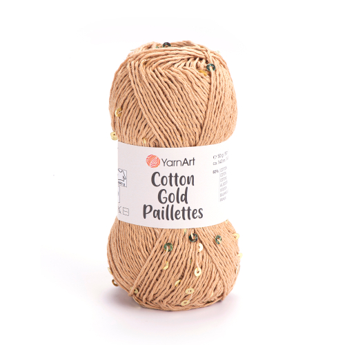 Пряжа YarnArt Cotton Gold Paillettes (7105)