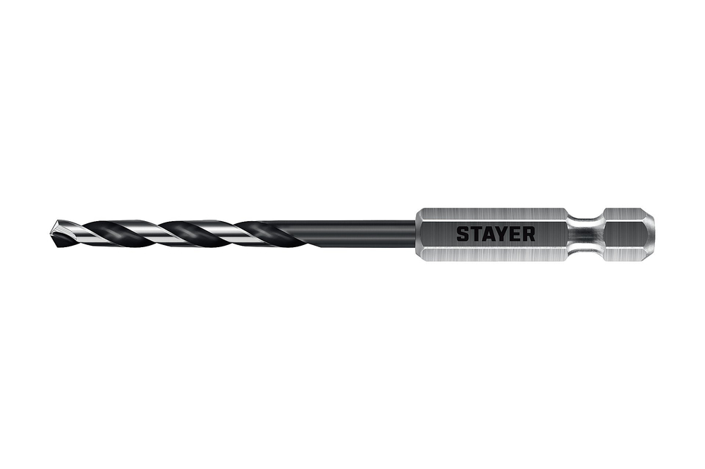 STAYER НЕХ-1/4″, d 3.2 х 89 мм, сверло по металлу для винтовёртов и шуруповертов IMPACT READY (29603-3.2)