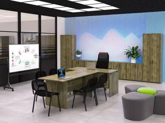 Офисная мебель Континент-Pro Black дуб самдал