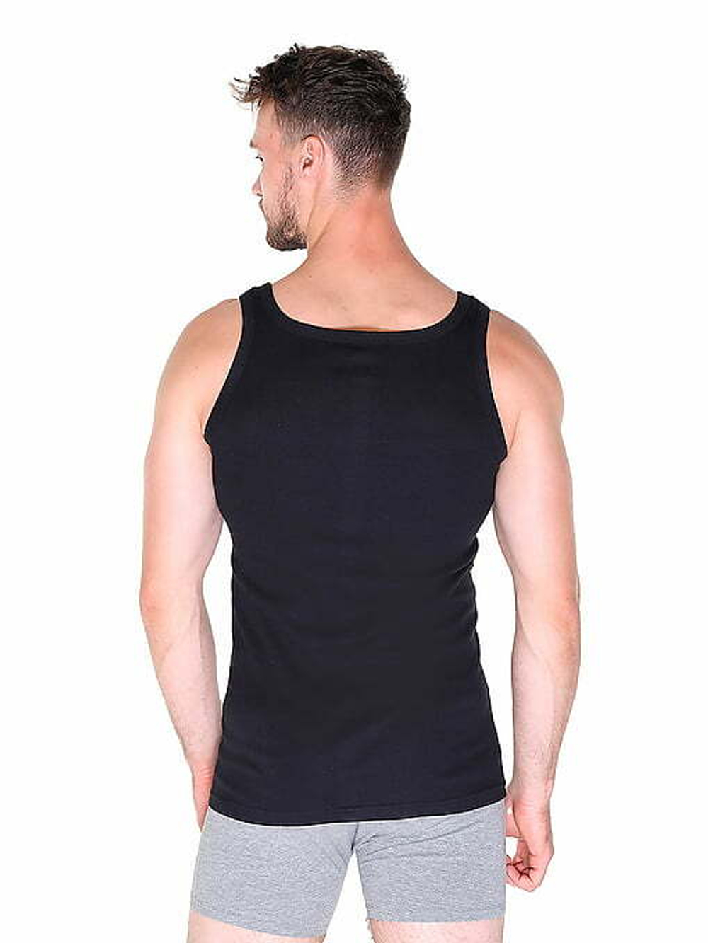 Майка мужская черный