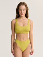 Купальные трусы бикини с высокой посадкой