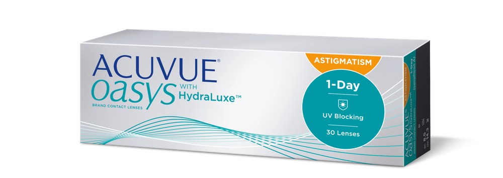 ACUVUE OASYS 1-DAY with HydraLuxe for Astigmatism (30 линз) -3,25
