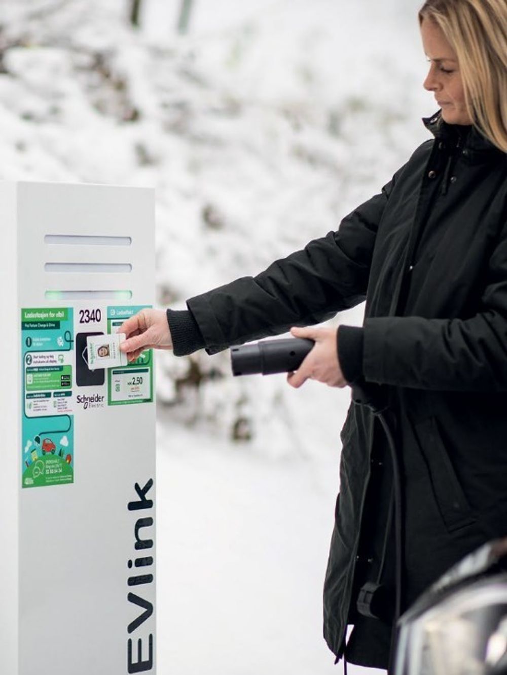 Зарядная станция EVlink PARKING Floor, RIFD (EVF2S22P44R) - 6