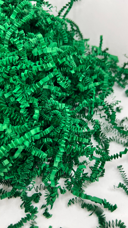 Бумажный наполнитель для подарков Изумруд 500гр (ширина 3мм)