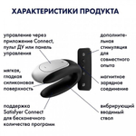 Смарт вибратор для пар Satisfyer Double Fun Connect App черный