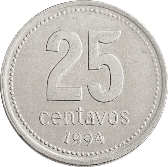 25 сентаво 1994  Аргентина