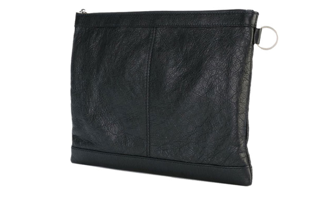 Balenciaga Lambskin Clutch Men"s Black