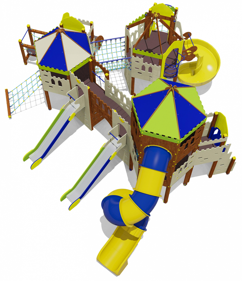 Игровой комплекс для детей 6-12 лет для уличной площадки