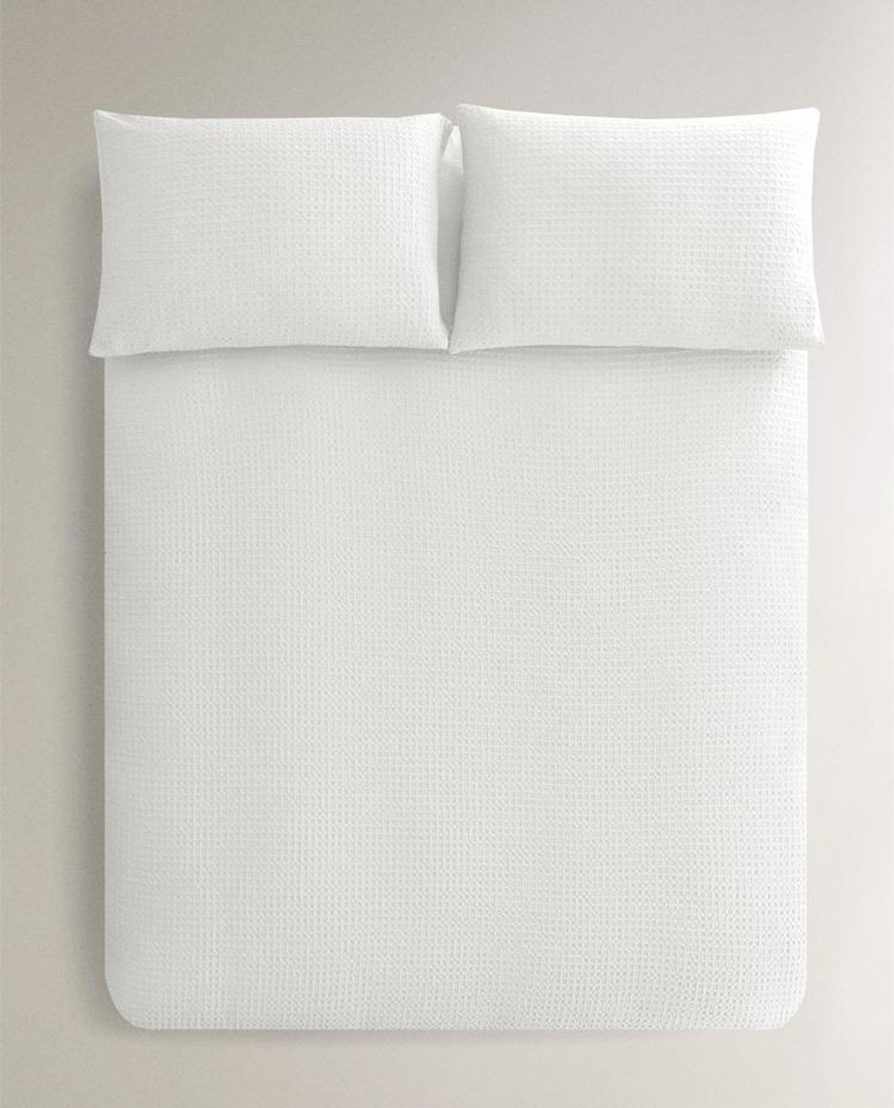 ZARA HOME ОДНОТОННЫЙ ПОДОДЕЯЛЬНИК (200 НИТЕЙ), БЕЛЫЙ