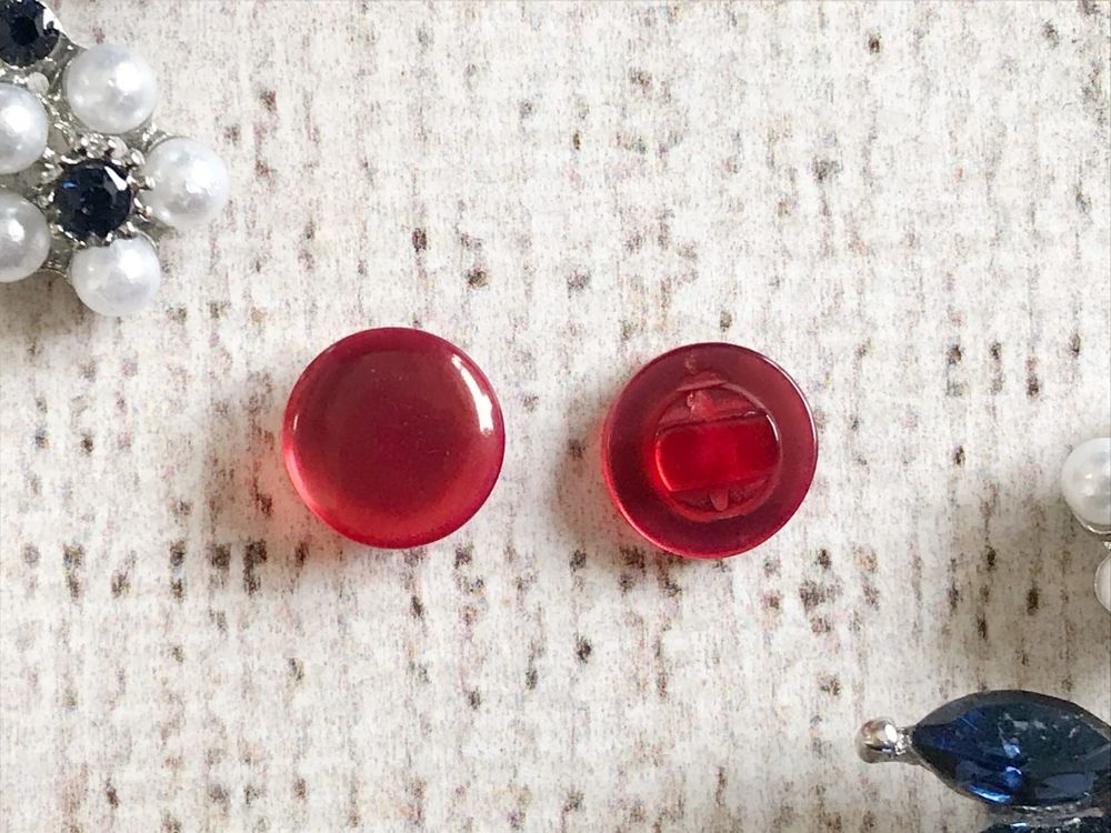 Пуговицы блузочные на ножке &quot;карамелька&quot;, d 9 мм, винный