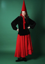 Юбка асимметричная двухслойная "Аленький цветочек"