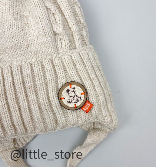 Шапка зимняя "Медвежонок" Св бежевая