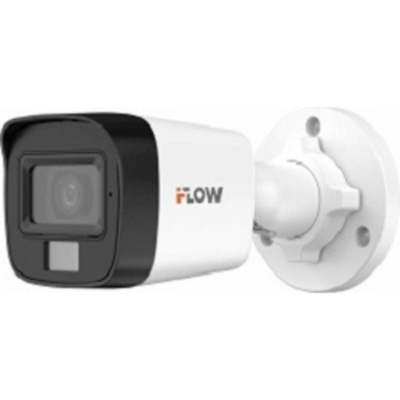 Камера видеонаблюдения iFLOW F-AC-2152M(2.8mm) Value 3К (5Мп 16:9) уличная цилиндрическая HD-TVI камера с гибридной подсветкой ИК/LED до 30/20м и встроенным микрофоном (AoC)