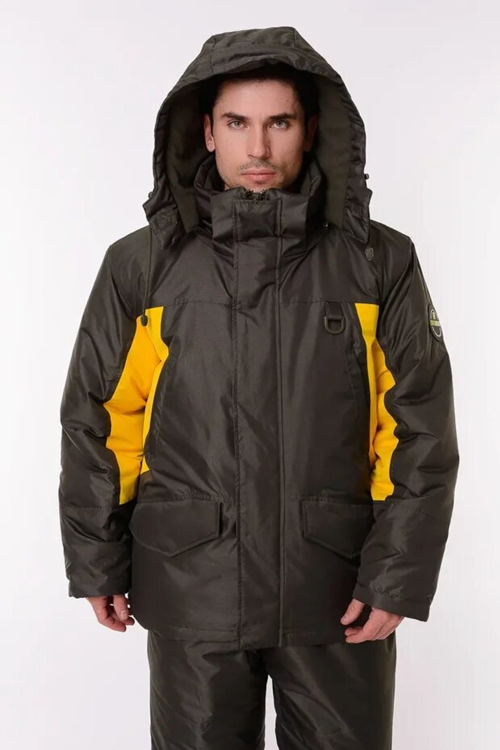 Зимний мужской костюм Onerus Фишер -45 (Таслан) Зеленый/Желтый