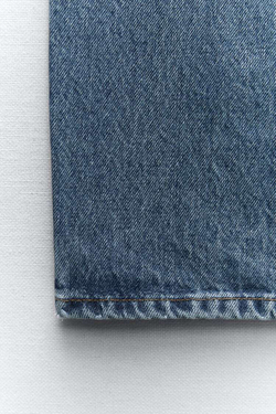ZARA ДЖИНСЫ Z1975 SLIM С ВЫСОКОЙ ПОСАДКОЙ, ВЫЦВЕТШИЙ СИНИЙ