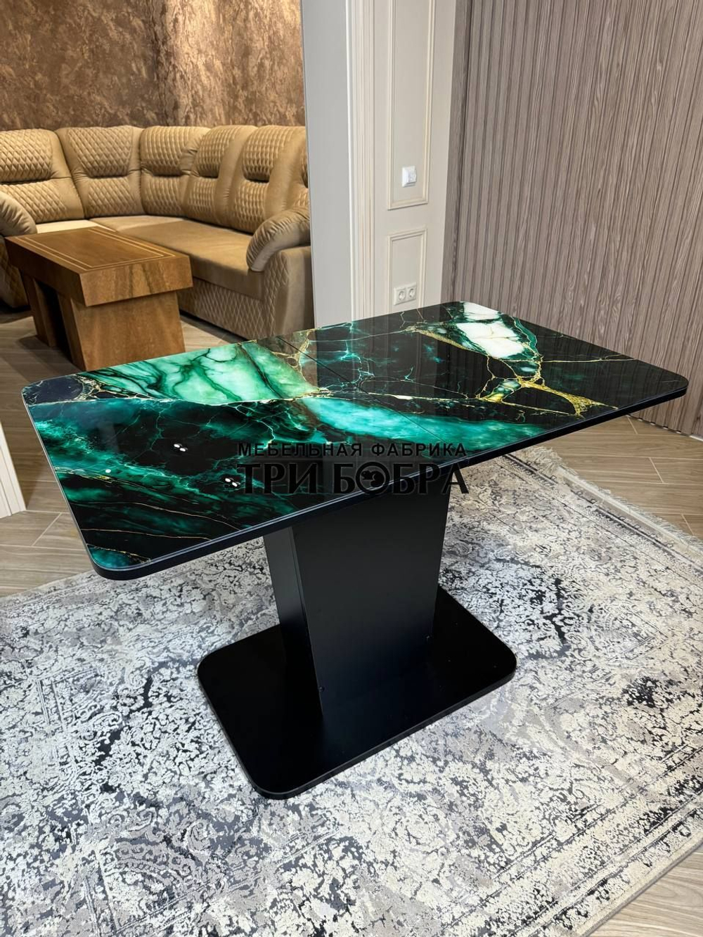 Кухонный стол "Тор", малахит