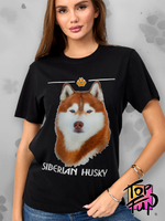 Футболка сибирский хаски